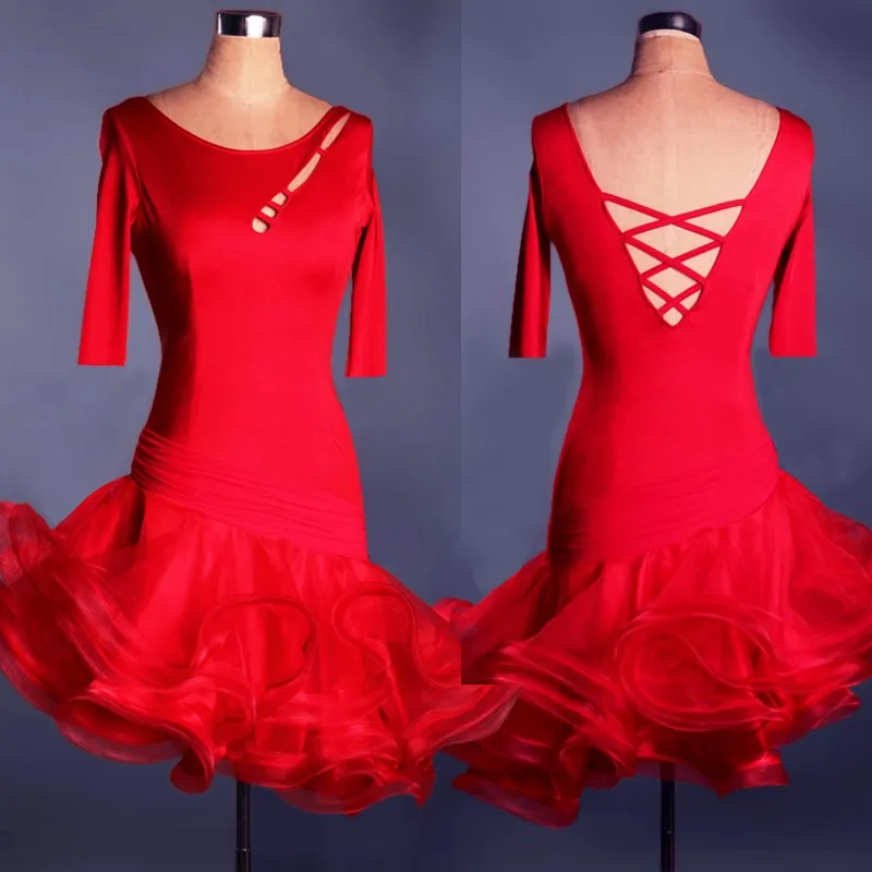 2016 New style Latin dance costume spandex latin dance dress for women