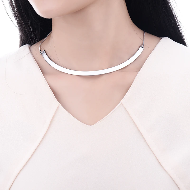 Fashion Geometric Choker Necklace For Women 316L Stainless Steel Necklaces & Pendants Vintage Jewellery Wholesale N15
Fashion Geometric Choker Necklace For Women 316L Stainless Steel Necklaces & Pendants Vintage Jewellery Wholesale N15