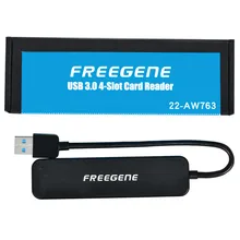 FREEGENE все в 1 USB 3,0 считыватель смарт-карт флэш мульти карта памяти ридер USB 3,0 для TF для SD для CF для MS карты адаптер