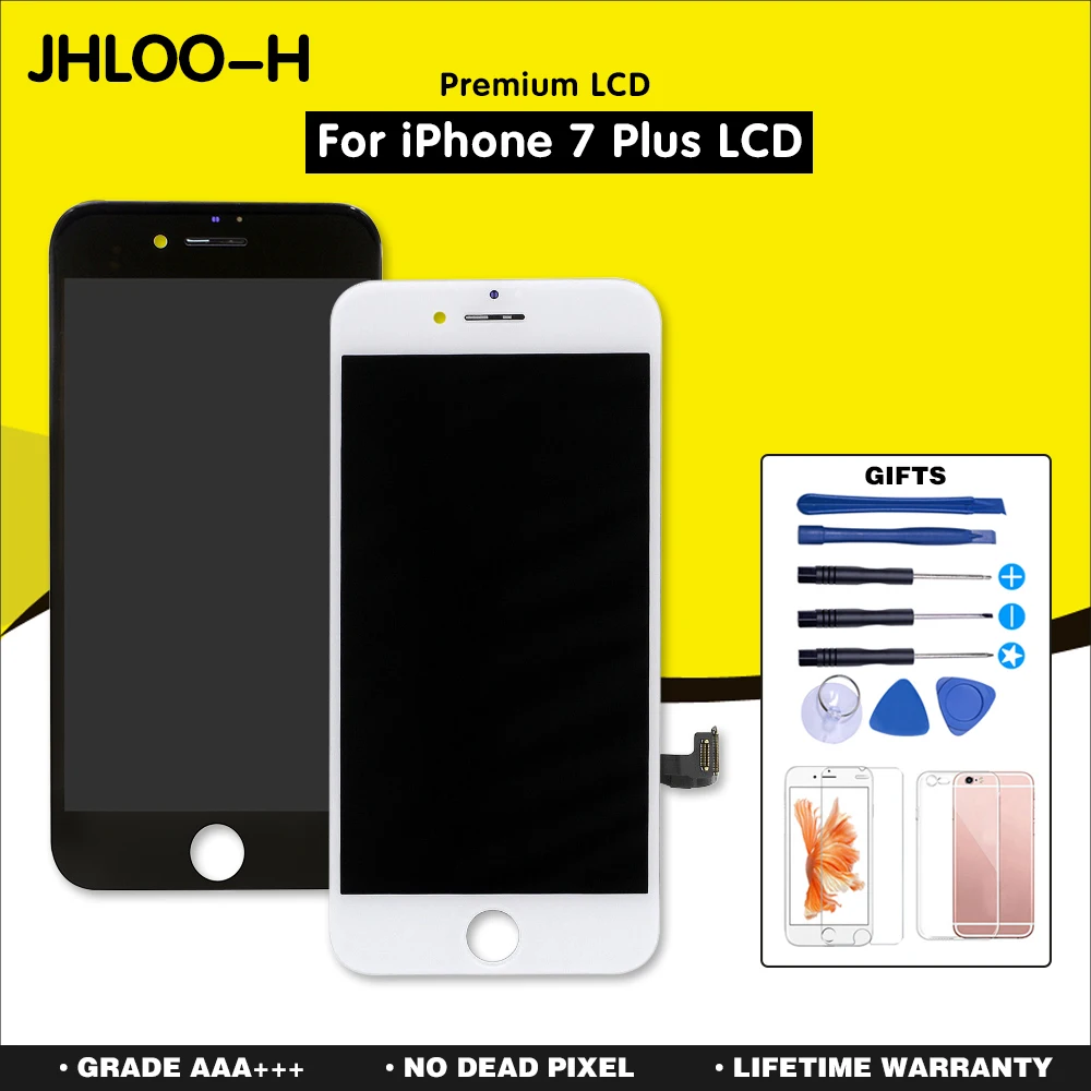 

10PCS/LOT For iPhone 7 Plus LCD With Touch Screen Digitizer Assembly Display Replacement for iPhone 7 No Dead Pixel with Gift