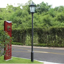 Европа двор E27 лампа, наружное освещение, ландшафтное освещение Jardim лампады модные садовые фонари бронза шестиугольная лампа светильники