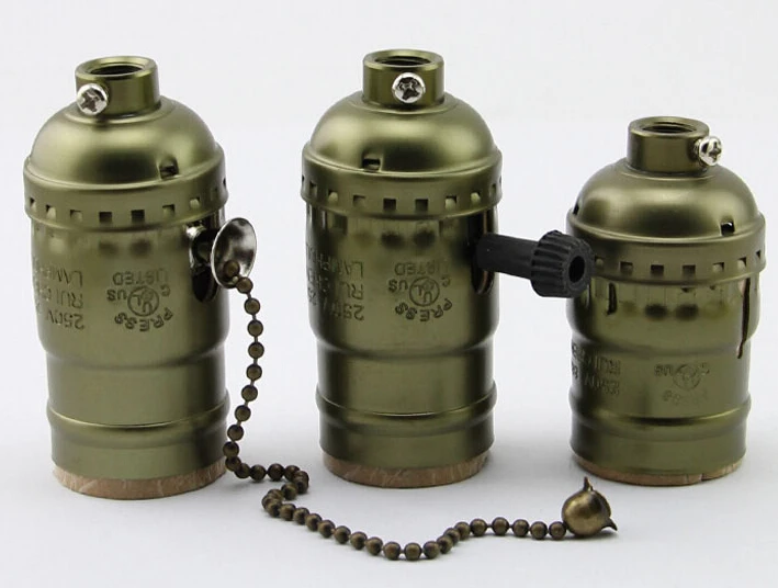 Aluminum E26/E27 Lamp Accessories Socket Holder Vintage Antique Edison Bulb | Лампы и освещение