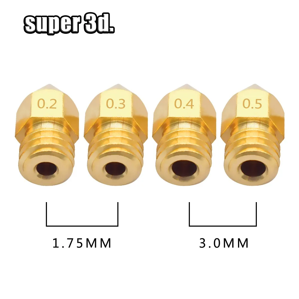 Насадка MK8 для экструдера 3D принтера prosa i3 1 75 мм 3 5 шт.|3d printer|printer 3dnozzle 3d printer |