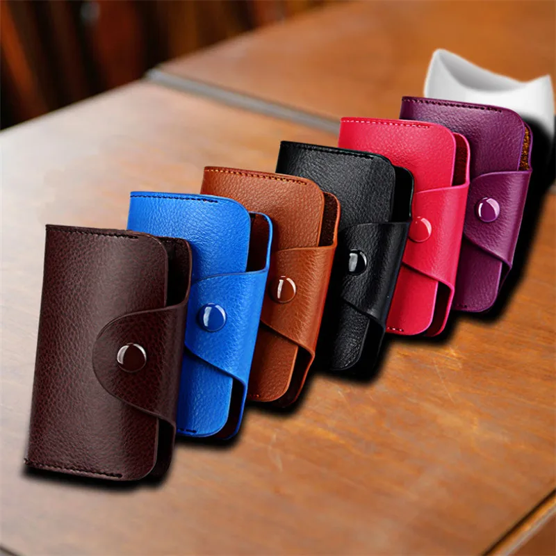 Кошелек из натуральной кожи унисекс для мужчин и женщин|credit card case|id holderbusiness case |