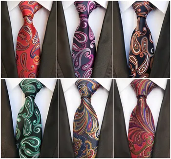 

Fashion Explosion Quality High Quality Paisley Decorative Tie Quality Polyester Jacquard Business Occasion Wedding Banquet Tie