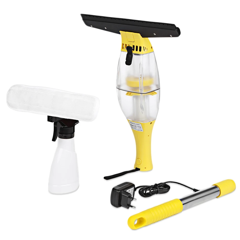 Multi Purpose Rechargeable Window Vacuum Cleaner Cleaning Kit Squeegee Sprayer Adjustable