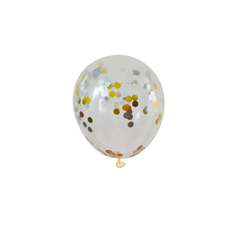 5 шт. 5 дюймов конфетти воздушные шары ясные шарики торт Топпер ребенок детский душ день рождения поставки Свадебные украшения - Цвет: M14
