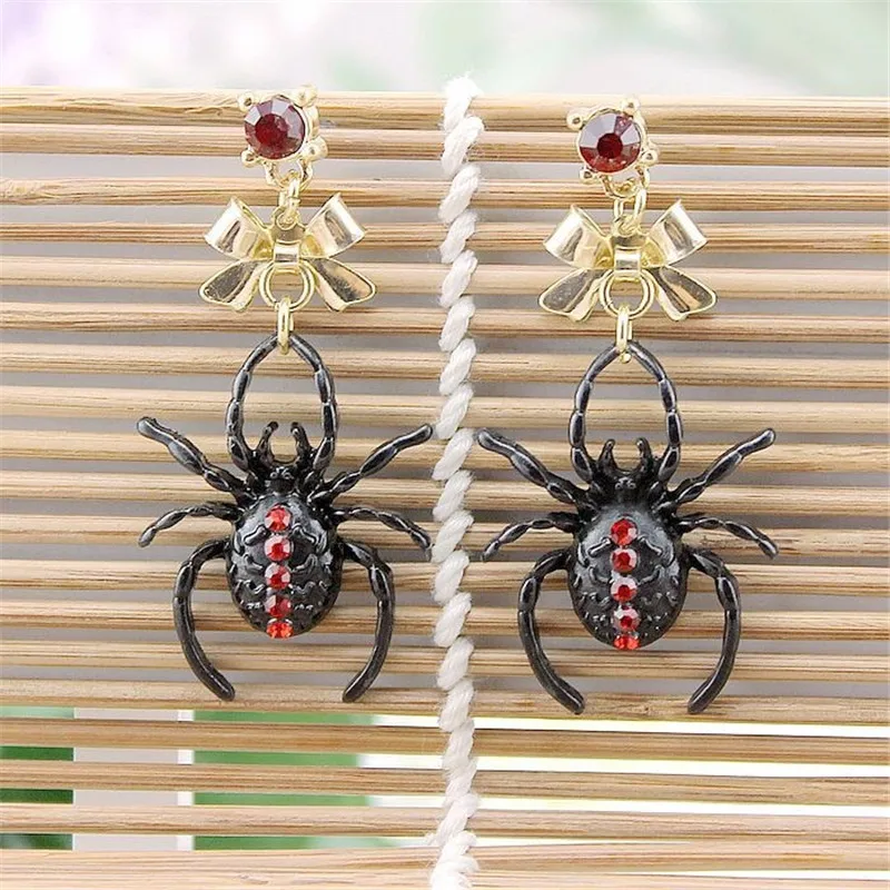 

Fashion stud earrings 2014 New fashion and pure and fresh and elegant black spider earrings 140630 contracted exaggeration