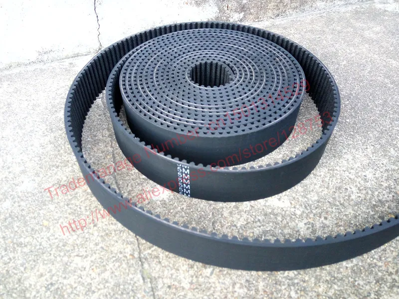 5 meters HTD 5M timing belt width 15mm Arc tooth pitch 5mm Synchronous