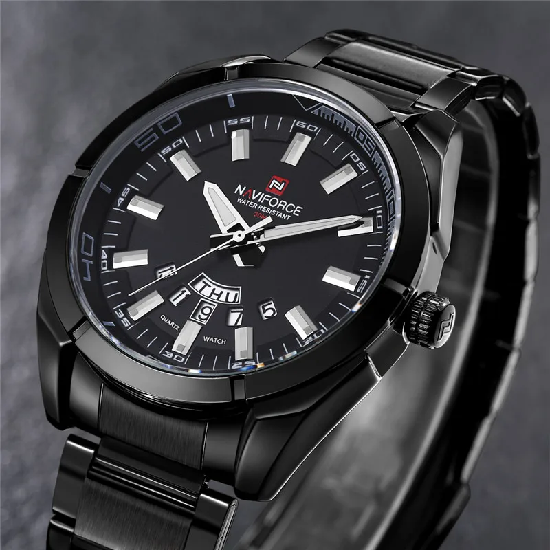 

NAVIFORCE Fashion Casual Watch Men Watches Sport Mens Watches Top Brand Luxury Business Steel Band Male Clock Quartz Wristwatch