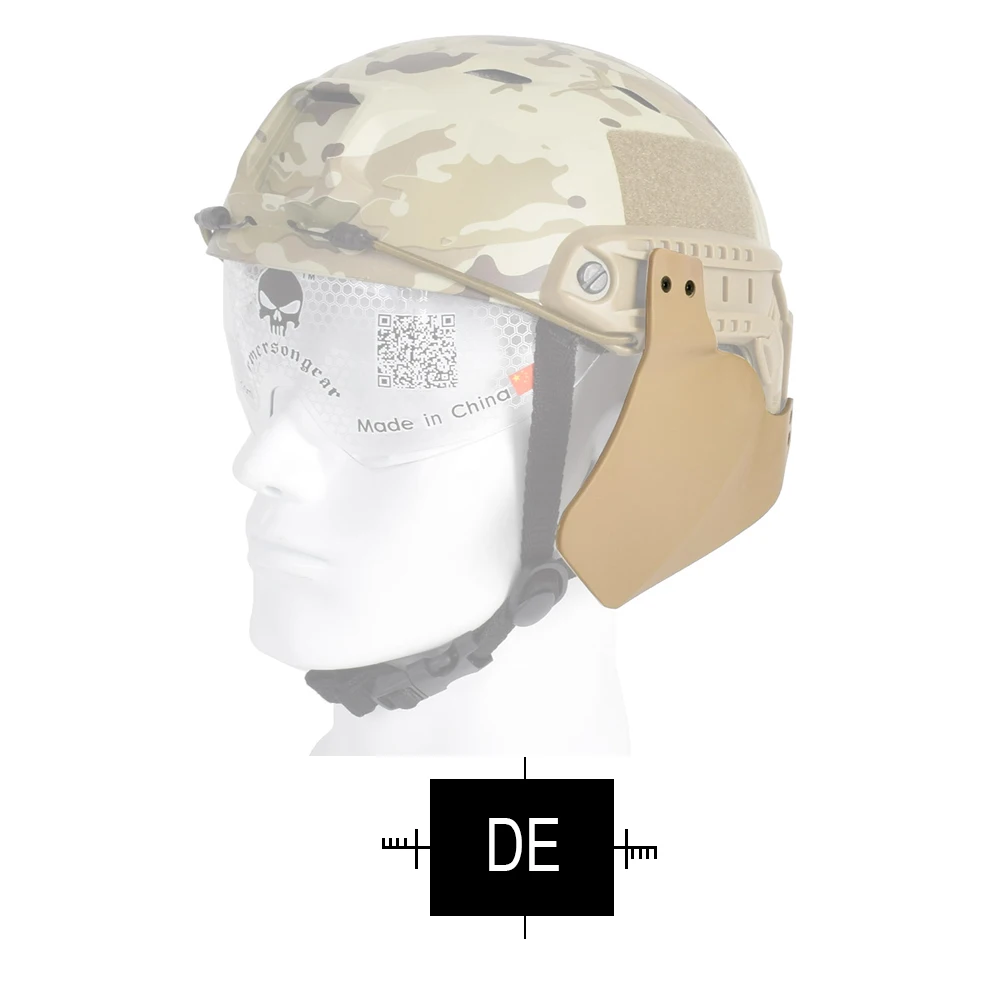 Tactical Helmet Protective Pad Side Cover for Helmet Rail Protective Accessories 