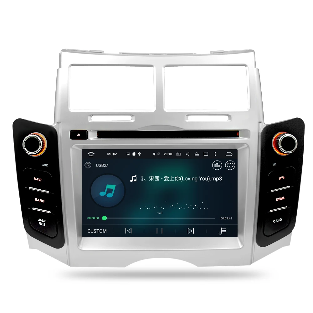 Excellent IPS Android 9.0 Car DVD player GPS Navigation Multimedia Stereo For Toyota Yaris 2005-2011 Auto Radio Audio Bluetooth Headunit 16