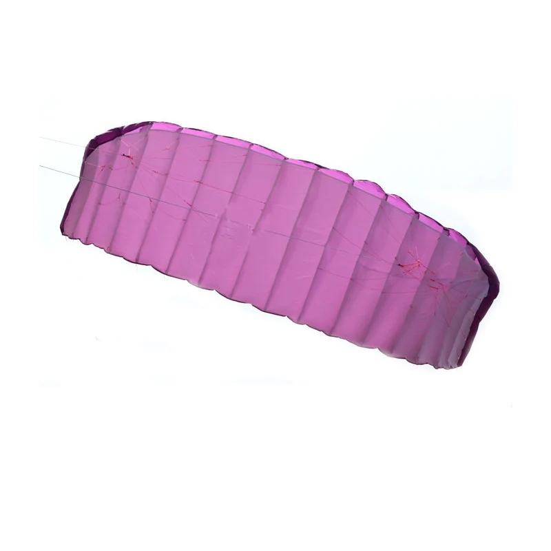

New High Quality 5 square meters Quad Line Parafoil Kite With Flying Tools Power Braid Sailing Kitesurf Purple Sports Beach