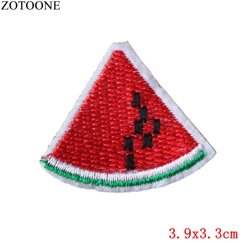 ZOTOONE DIY значок в виде фруктов искусственная кожа Симпатичные вышитые недорогие