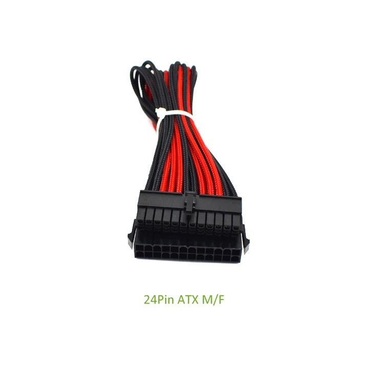 atx pcie cable nylon sleeved (1)