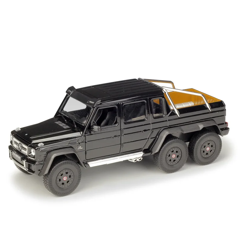 1:24 Welly Benz G63 AMG 6X6 черный/белый/золотой/серебристый/красный литой под давлением модель автомобиля