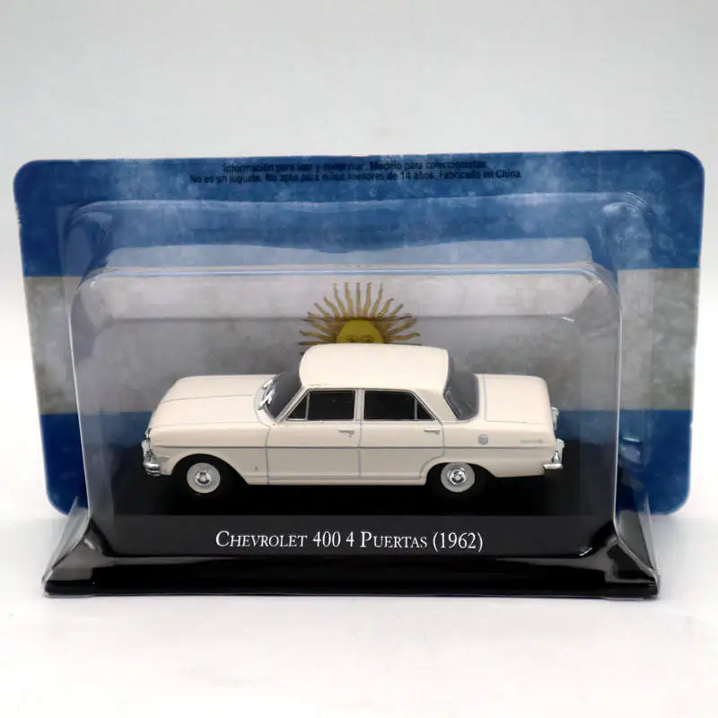 

IXO Altaya 1:43 Chevrolet 400 4 Puertas 1962 White Diecast Models Limited Edition Collection Miniature Toys Car