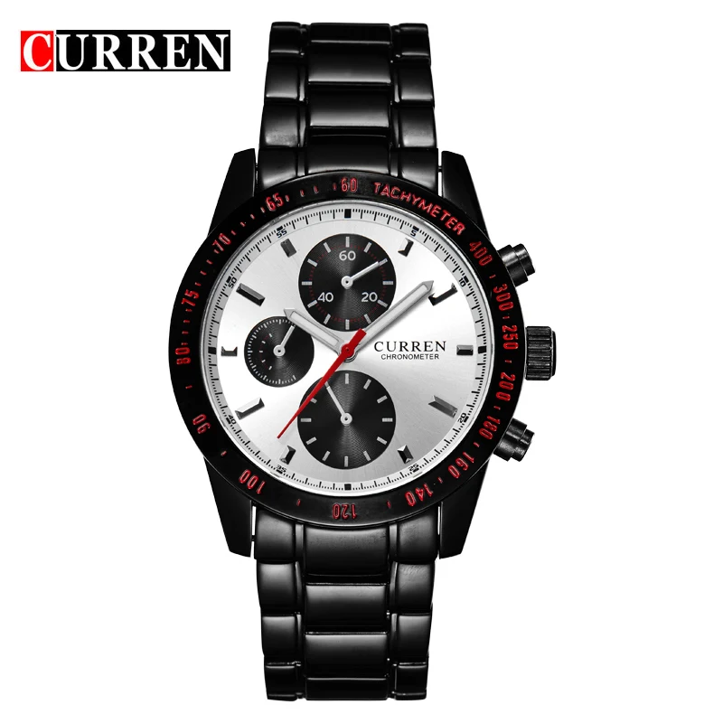 

New Curren Watches Men Luxury Brand Analog Stainless Steel Case Men's Quartz Sports Watches Man Army Military Wrist Watch