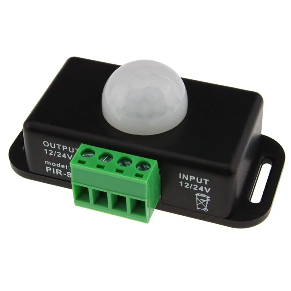DC 12V 24V PIR LED Remote Dimmer Switch Passive InfraRed PIR8 LED Infrared Controller for