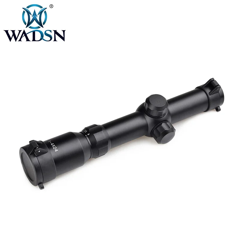

Aim-O riflescope Magnification 1-4x24 Tactical Sighting Scope Airsoft Gun Sight with Ring Mount AO3039