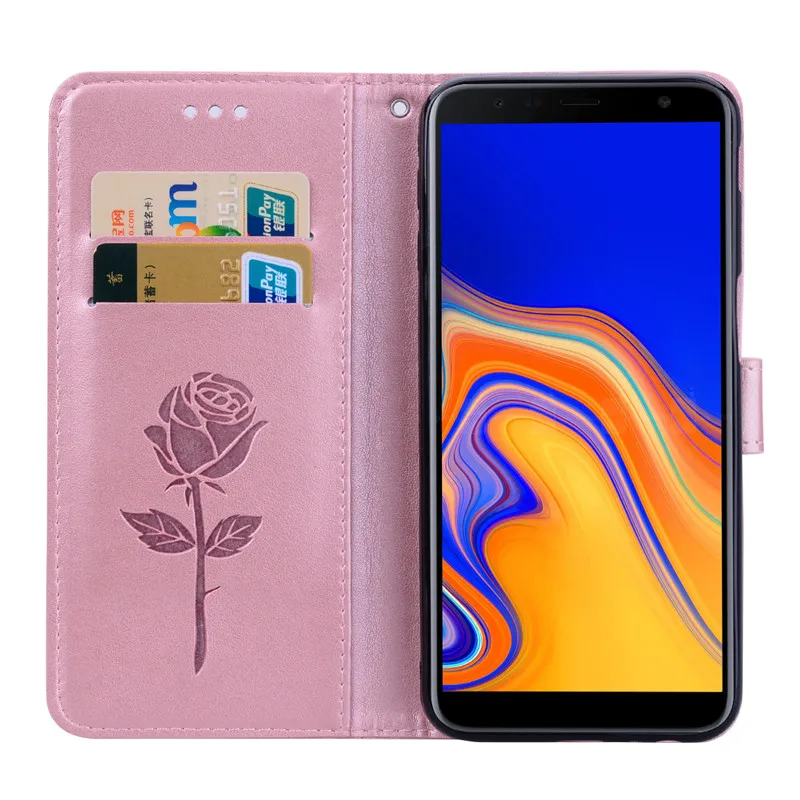 Кожаный чехол для samsung J6 Plus, чехол-бумажник, откидная крышка для samsung Galaxy J6Plus J6+ J 6 Plus J600F J610F, чехол для телефона