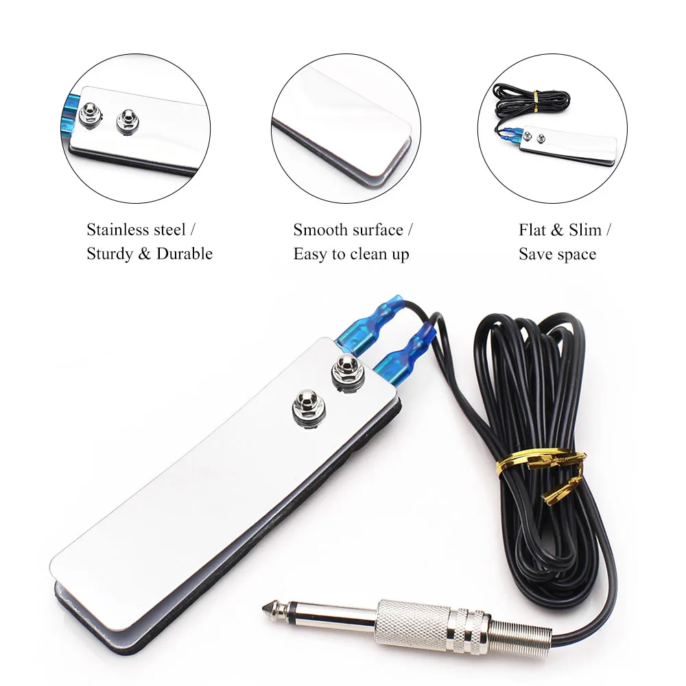 

Mini Stainless Steel with Foot Switch Pedal Controller Tattoo Power Supply Machine Pro Tattoo Machine Accessories Kit