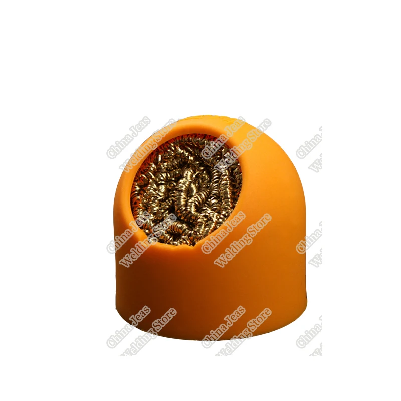 

1PC Welding Soldering Iron Tip Cleaner Stand Cleaning Solder Silicone Holder Set Orange Free Shipping
