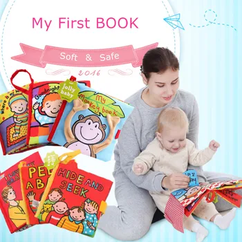 

Baby Cloth Books For Kids Baby Soft Book Learning Education Toys English Language Cloth Book 0~12 SZ44