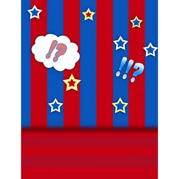 

TR 8x8ft photography backdrops star red blue horizontal striped newborns baby backgrounds for photo studio photography backdrops