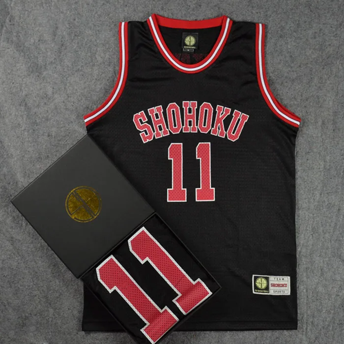 Dunk Shohoku средней школы № 11 Rukawa акаджи, каэде, Косплэй SD топ, жилет баскетбольная майка Джерси