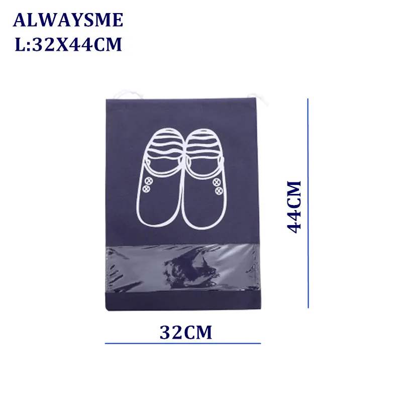 ALWAYSME 32X44 см 28X35,5 см мужская женская обувь противопылевые Чехлы обувь защитный чехол сумка для защиты от пыли синий или серый цвет выбор