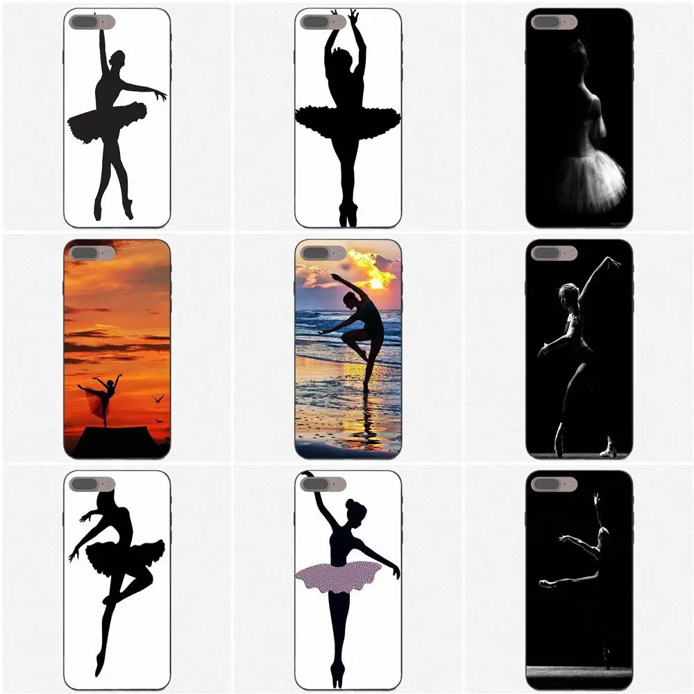 Мягкий чехол для мобильного телефона Apple iPhone 4 4S 5 5S SE 6 6S 7 8 Plus X XS Max XR балетный