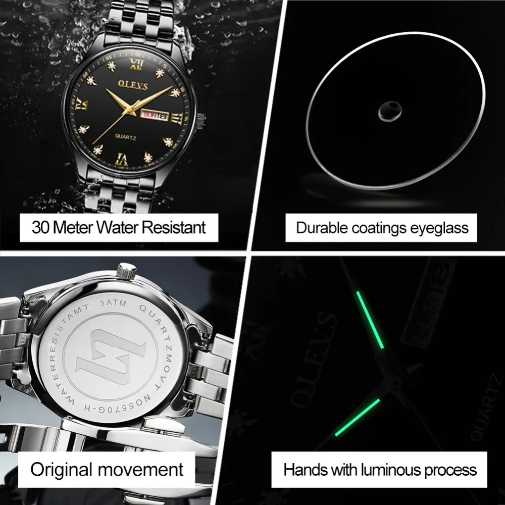 OLEVS Для мужчин часы Вист часы лучший бренд класса люкс relogio кварц мала часы для любителей нержавеющая сталь Бизнес часы