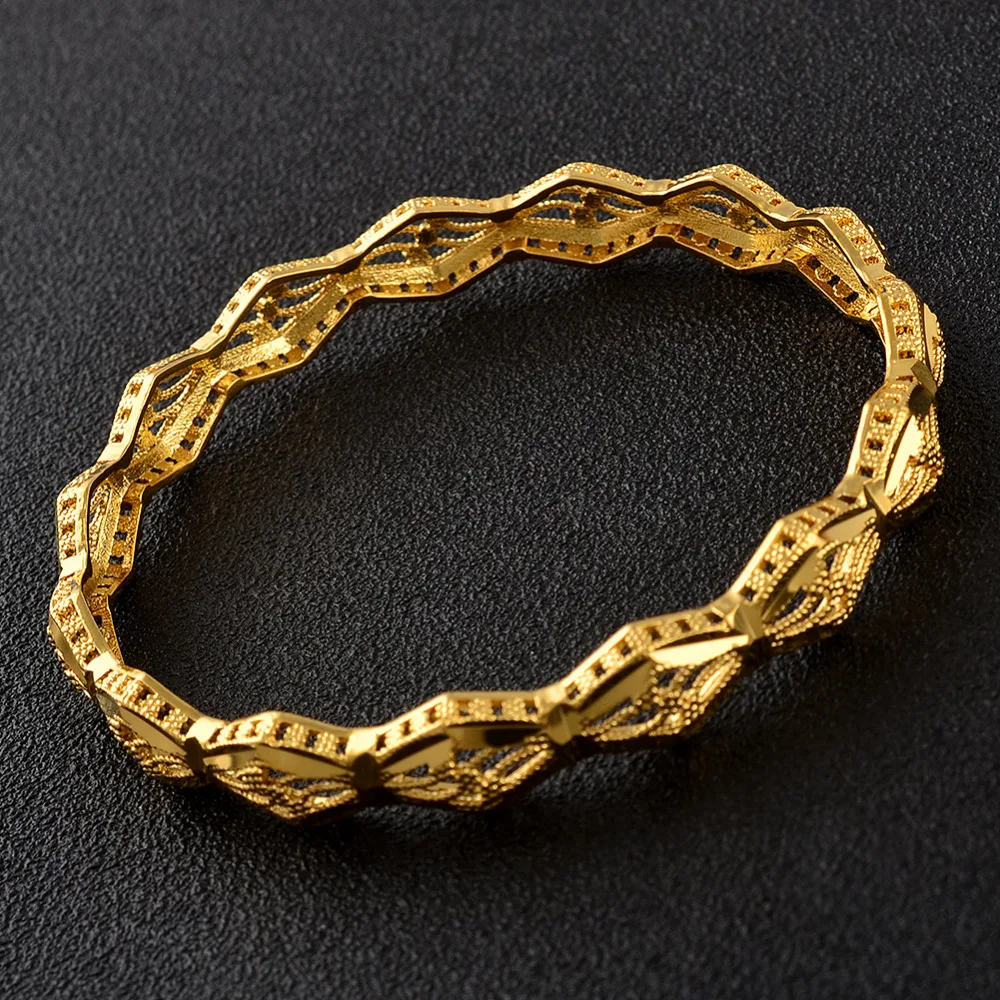 Anniyo 4 Pieces Lot Whole Ethiopian Gold Color Bangles Factory Anniyo 4 Pieces Lot Whole Ethiopian Gold Color Bangles Factory Price The Style Of African Middle East Dubai Jewelry 086206 In From