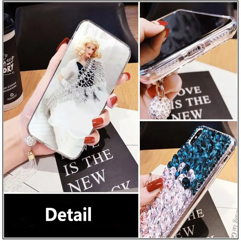 Для huawei P8 P9 lite P10 P20 Pro Чехол selfie P smart coque с бриллиантовыми кристаллами цветной чехол