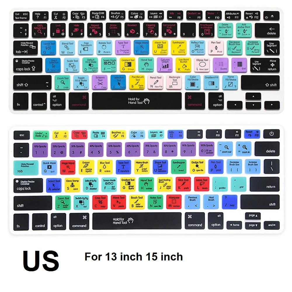 Горячий Ключ США Клавиатура Чехол протектор для MacBook Air 13 дюймов Pro Retina 15 дюймов|cover