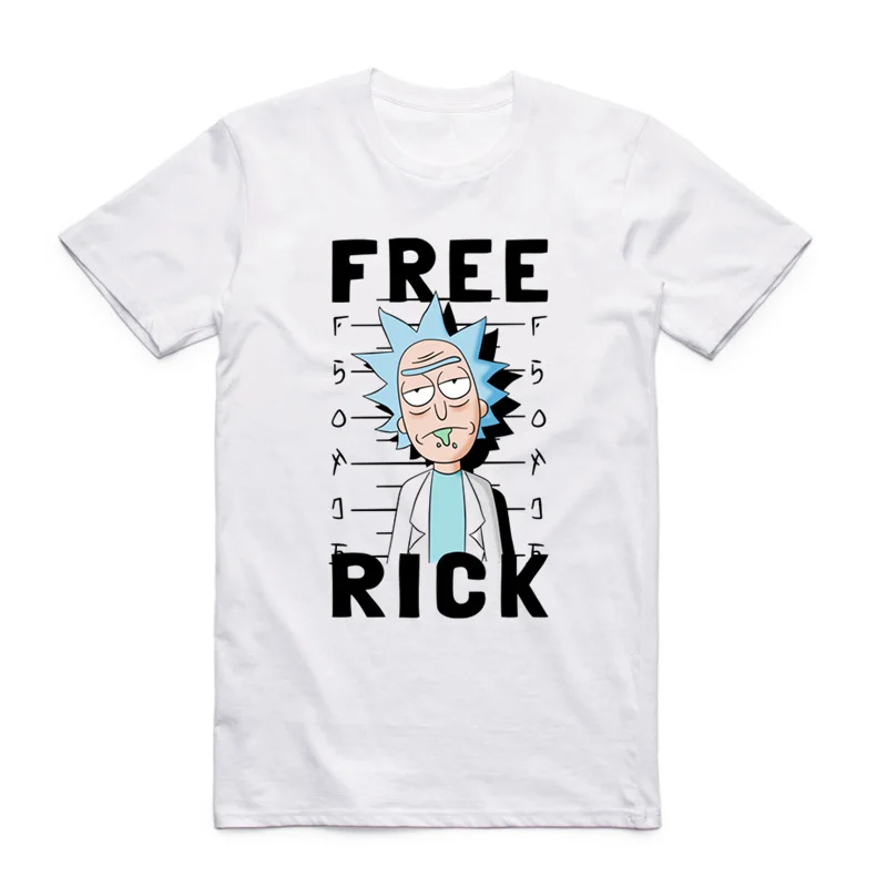 

Rick And Morty Pickle Rick Asian Size Cartoon T-shirt Summer Short sleeve O-Neck Modal Rick y Morty Funny Tshirt HCP4449