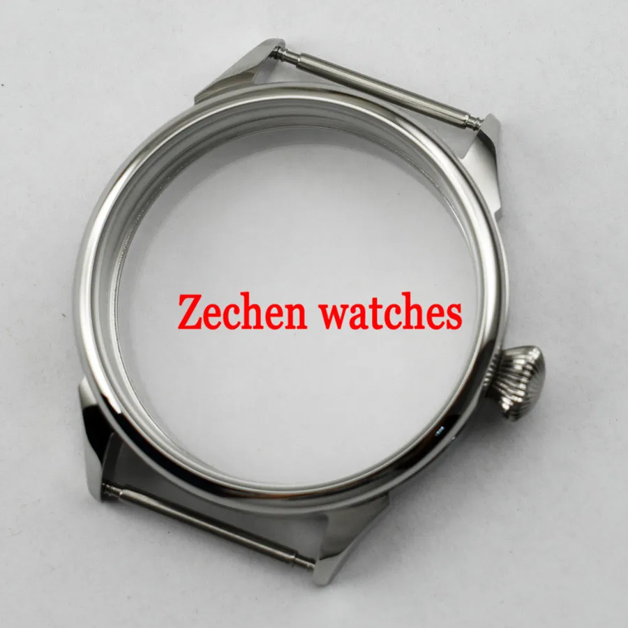 

Goutent 42mm watch case fit parnis mens watch ETA 6497 6498 Seagull ST36 Movement Stainless Steel Watch Case