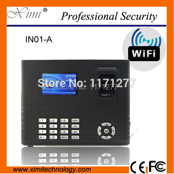 

WIFI network linux system built in battery 125KHz card reader device fingerprint time attendance access control