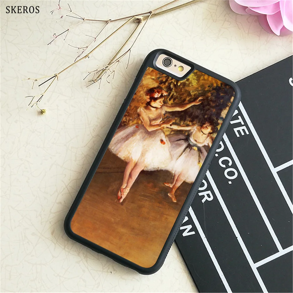 SKEROS балетки два танцоров на сцене чехол для iPhone X 4 4S 5 5S 6 6s 7 8 plus плюс и # B52 |
