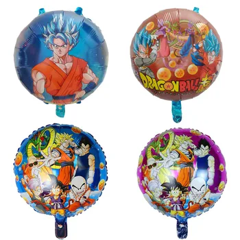 

50pcs/lot 18inch Round 7 Dragon WuKong Foil Balloons Birthday Party Decoration Baby Shower Cartoon Balloon Kids Toys Air Globos