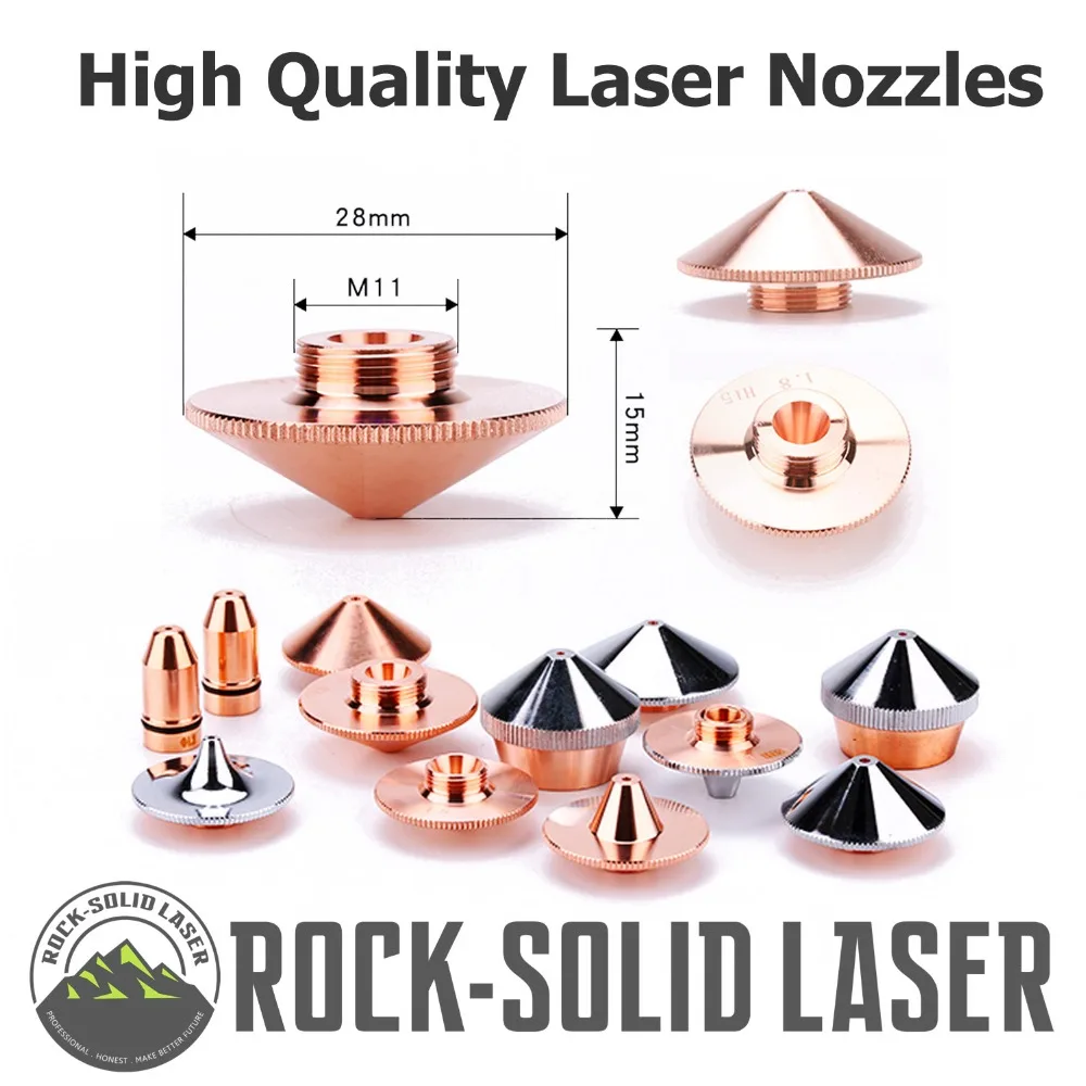 Laser Nozzle Single Layer 28mm*15mm Caliber 0.8 1.0 1.2 1.5 2.0 2.5 3.0