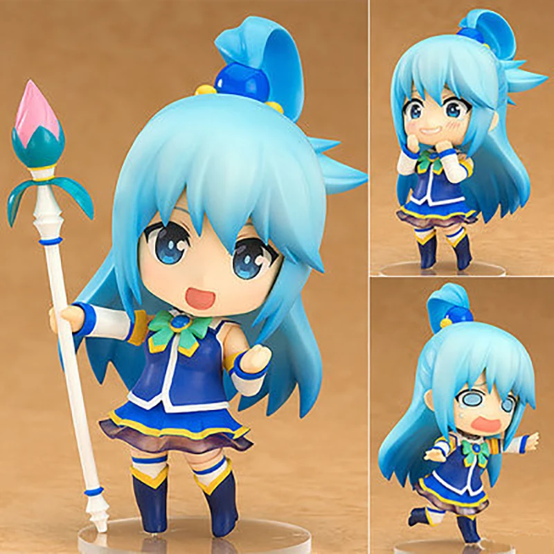 Цена KonoSuba Божье благословение на этот чудесный мир! Akua Аниме фигурки Q ver. Nendoroid фигурку Коллекционная модель игрушки QB49