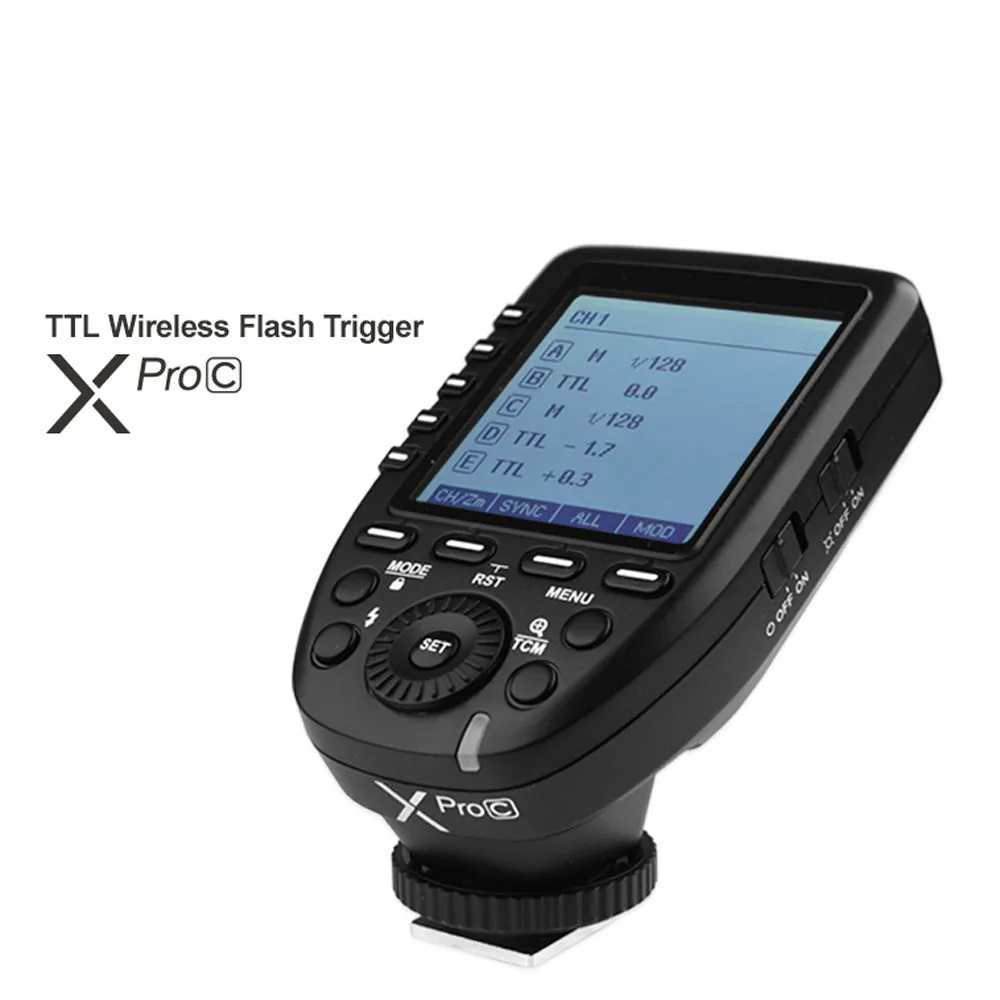 

Godox XPro-C Flash Trigger Transmitter with E-TTL II 2.4G Wireless X System HSS LCD Screen for Canon DSLR Camera