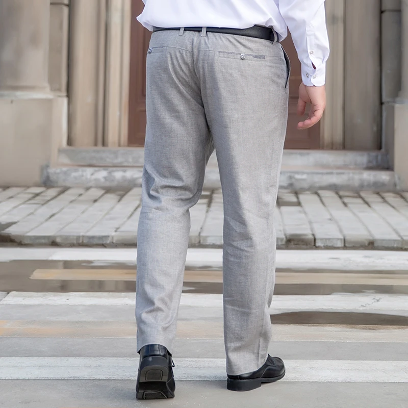 Thin linen trousers men loose large 