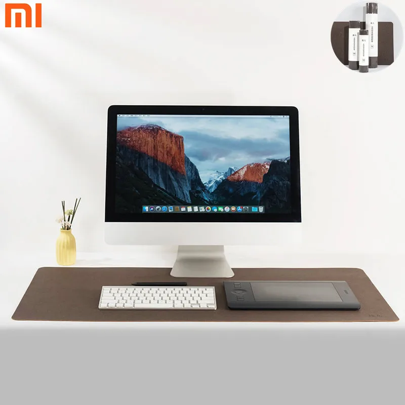 Xiaomi Mijia дубовый натуральный пробковый коврик для мыши противообрастающий водонепроницаемый Сенсорный натуральный гнущийся коврик для мыши термостат Рабочий стол