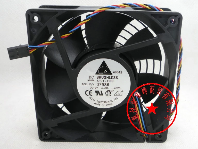 

NEW ORIGNAL DELTA 12CM AFC1212DE 12038 12V 3.0A 4PIN pwm Cooling Fan