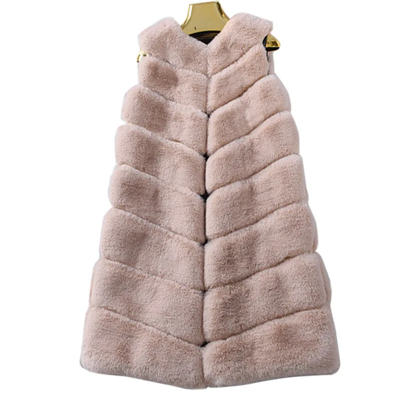 2018 Winter Fashion Women Faux Fur Vest Coat Winter Thick Warm Hairy Luxury Fox Fur Jacket Outwear Female Solid Color Overcoat 2018 Winter Fashion Women Faux Fur Vest Coat Winter Thick Warm Hairy Luxury Fox Fur Jacket Outwear Female Solid Color Overcoat