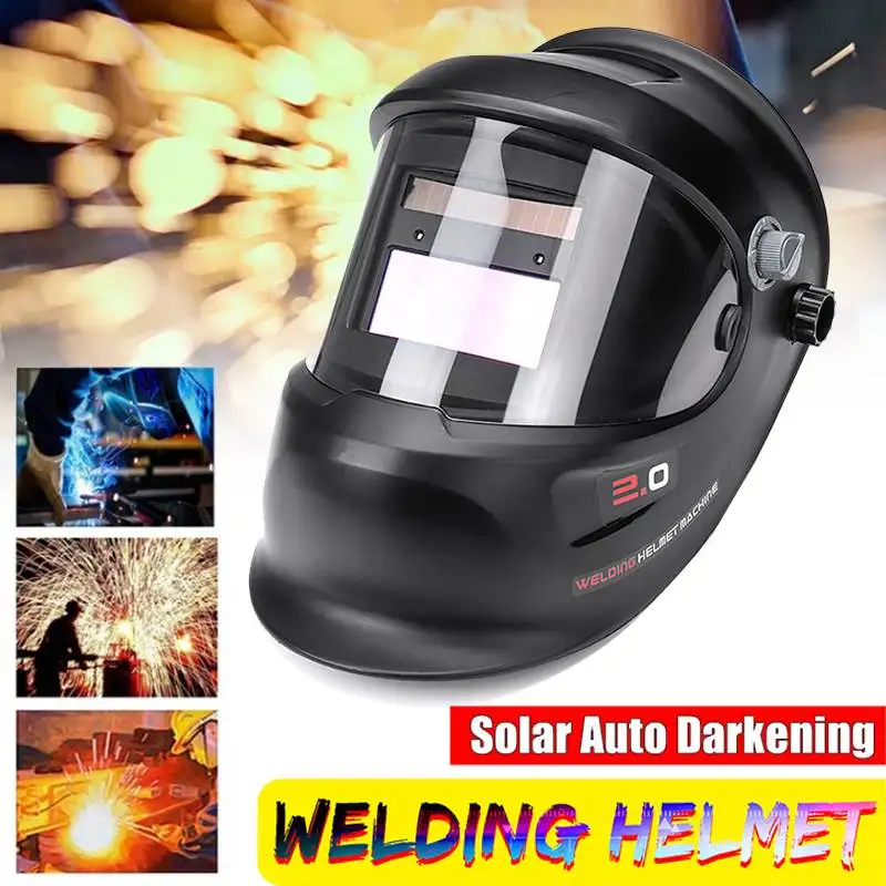

Solar Auto Darkening Welding Helmet Mask Solar Filter Lens Welders Security Protections Comfortable Hood Helmet