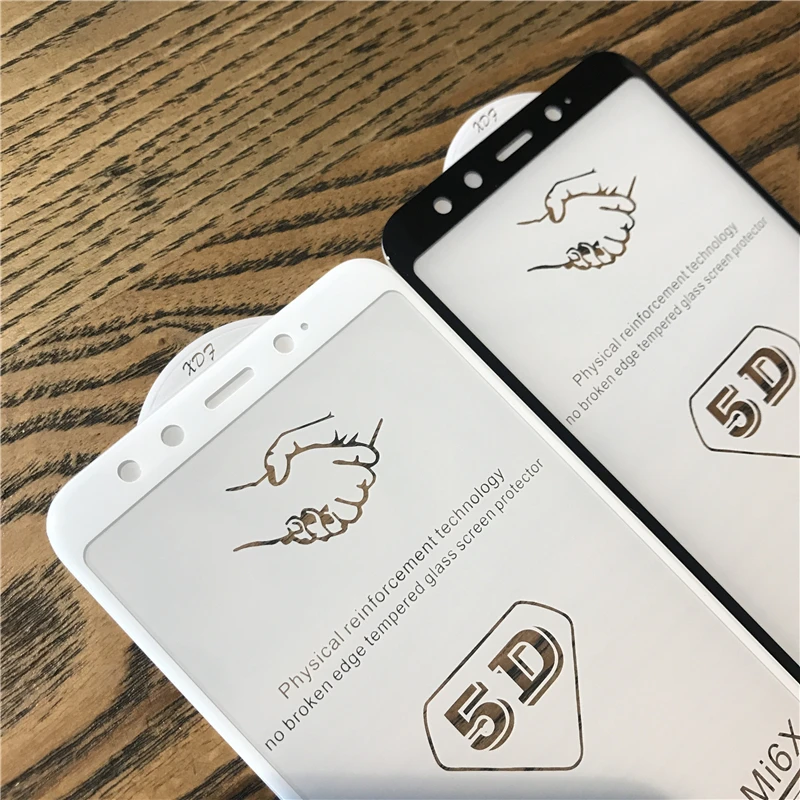 Защитное стекло Tfshining 5D закаленное для Xiaomi MI 6 6X 8 SE 5X Xiomi Redmi Note 5 Pro|Защитные стёкла и